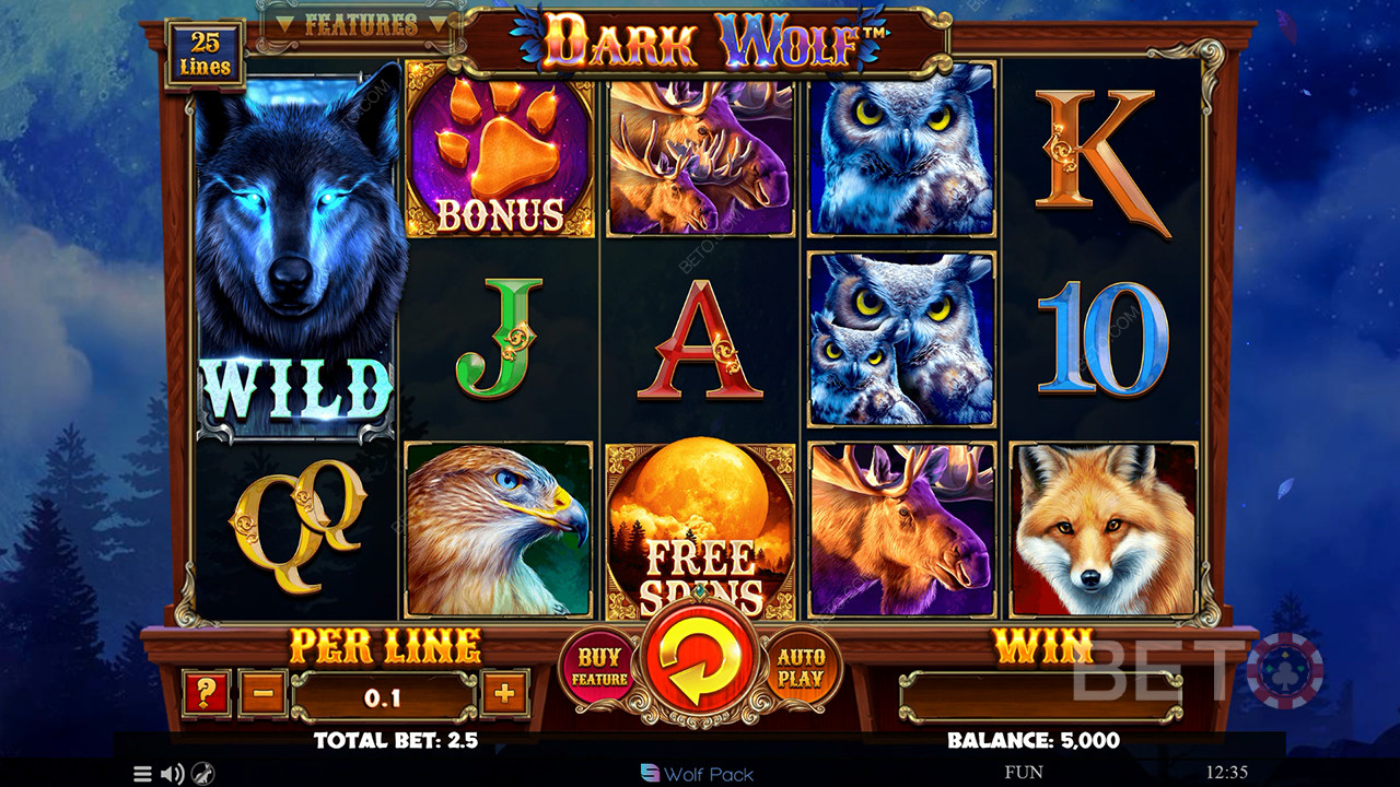 Dark Wolf Überprüfung durch BETO Slots