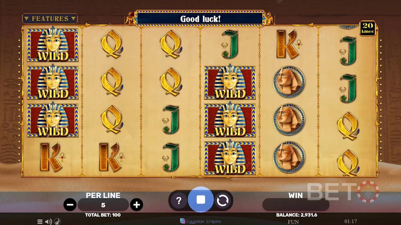 Egyptian Sands Überprüfung durch BETO Slots