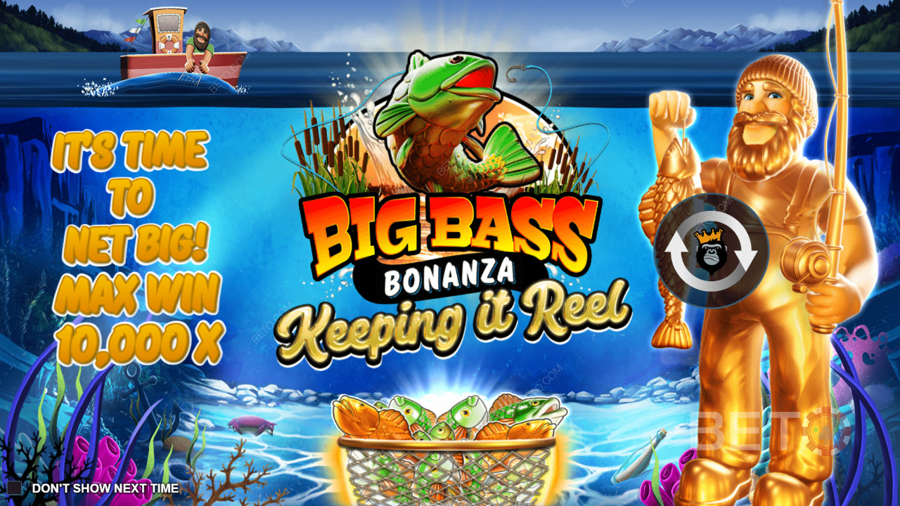 Gewinnen Sie das 10.000-fache Ihres Einsatzes im Big Bass - Keeping it Reel Online Slot!