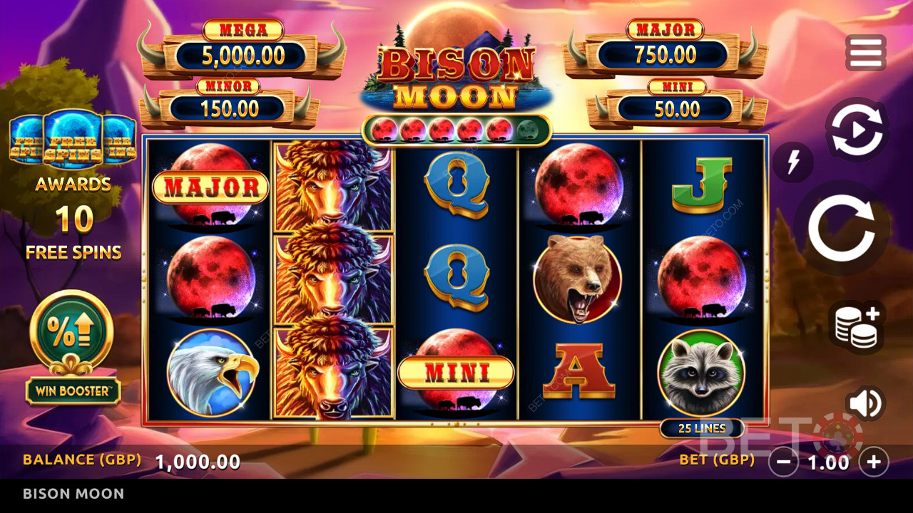 Bison Moon Überprüfung durch BETO Slots