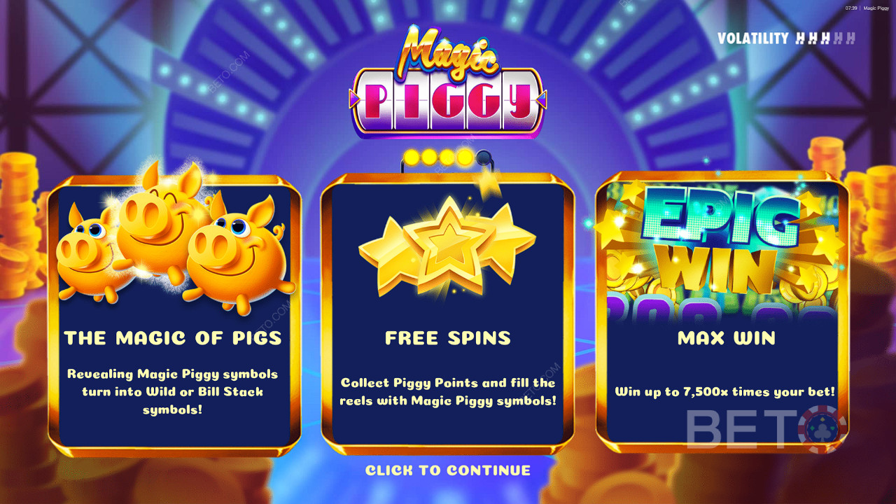 Die Bonusfunktionen in Magic Piggy erklärt von Hacksaw Gaming