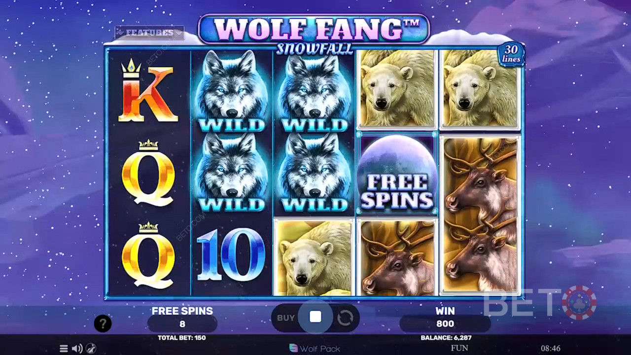 Wolf Fang Schneefall Überprüfung durch BETO Slots