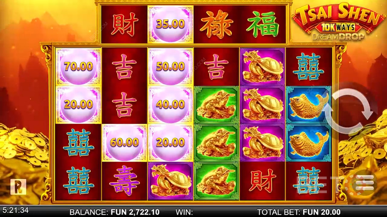 Tsai Shen 10K Ways Dream Drop Überprüfung durch BETO Slots