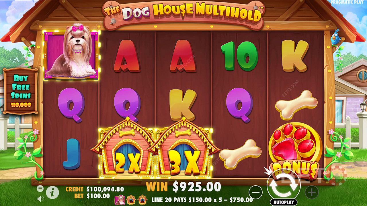 Bonusfunktionen erklärt in The Dog House Multihold von Pragmatic Play