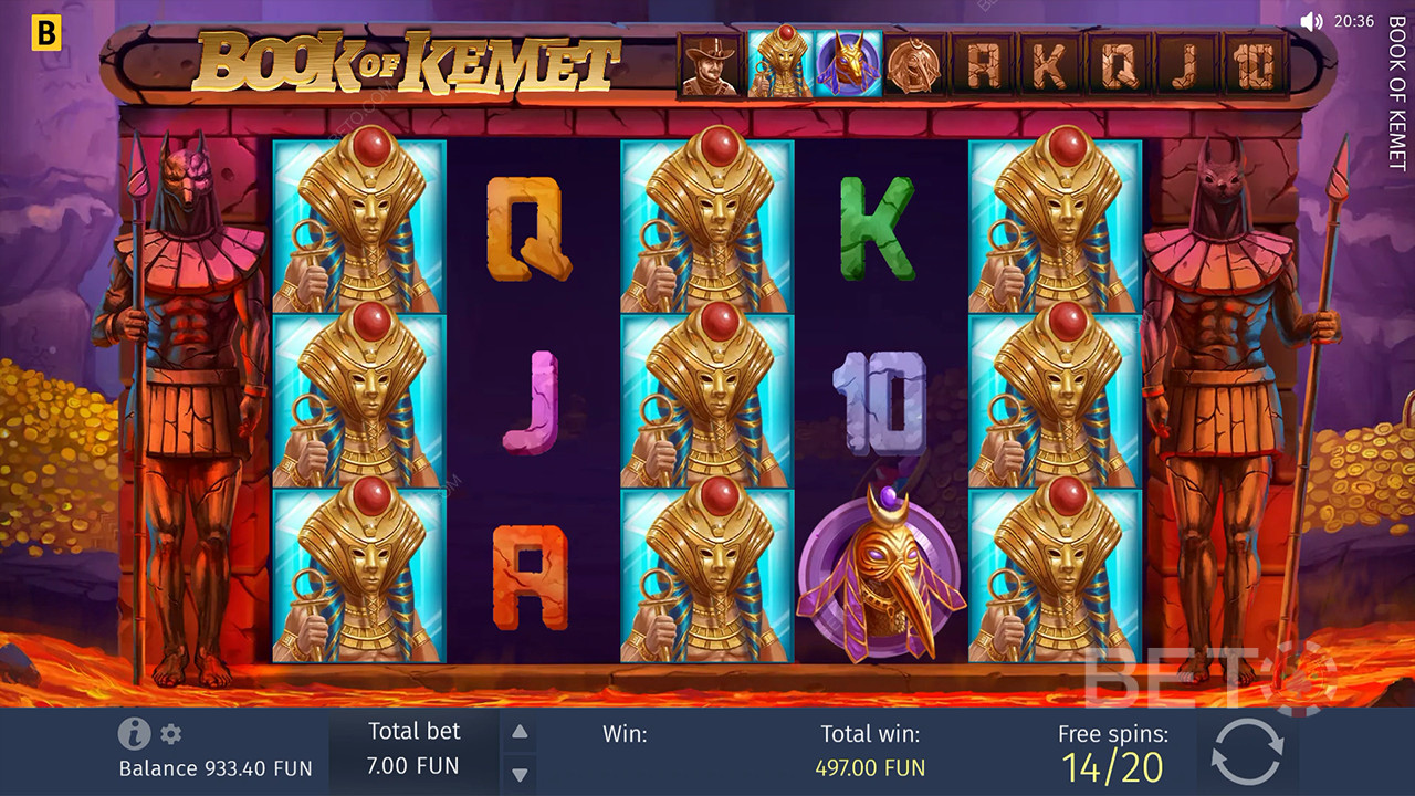 Book of Kemet Überprüfung durch BETO Slots