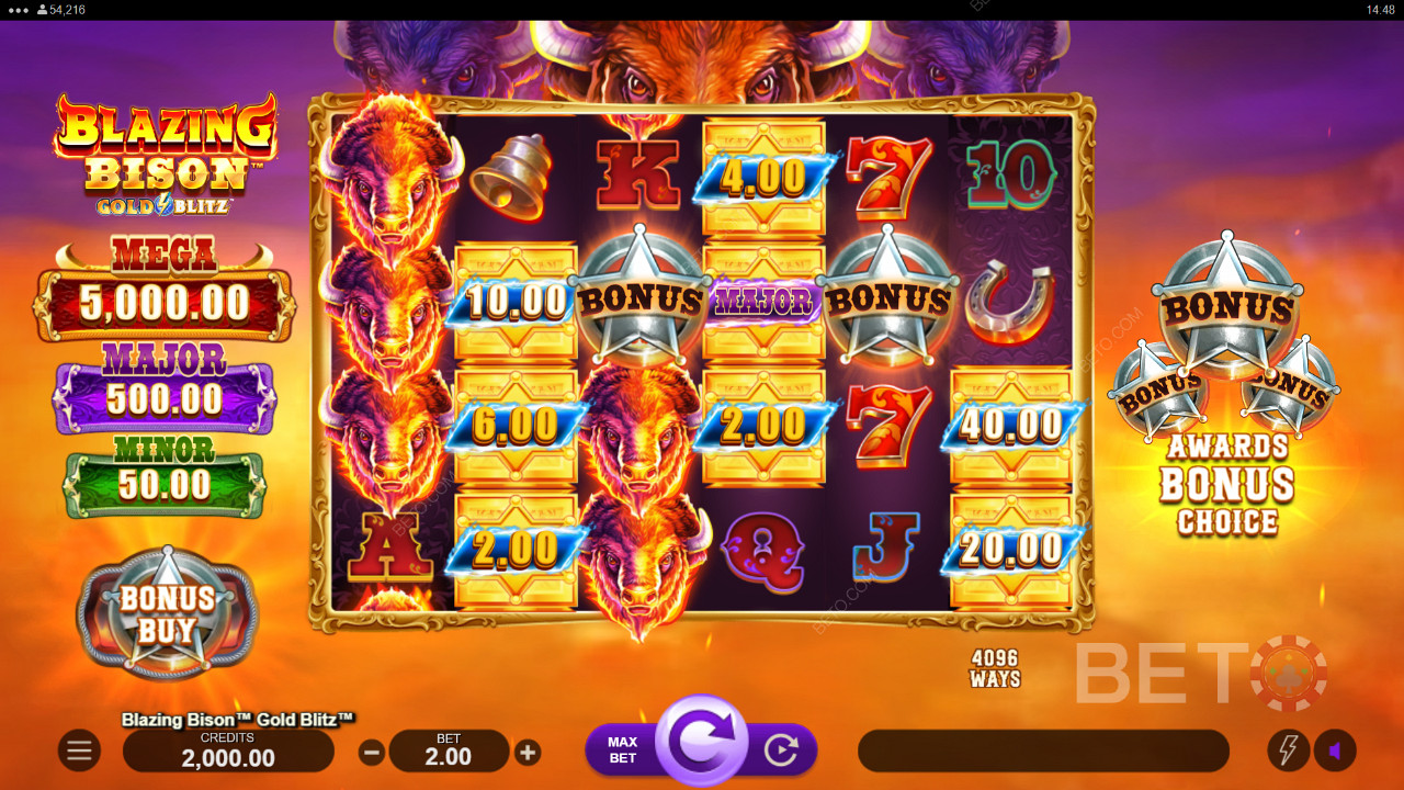 Blazing Bison Gold Blitz Überprüfung durch BETO Slots