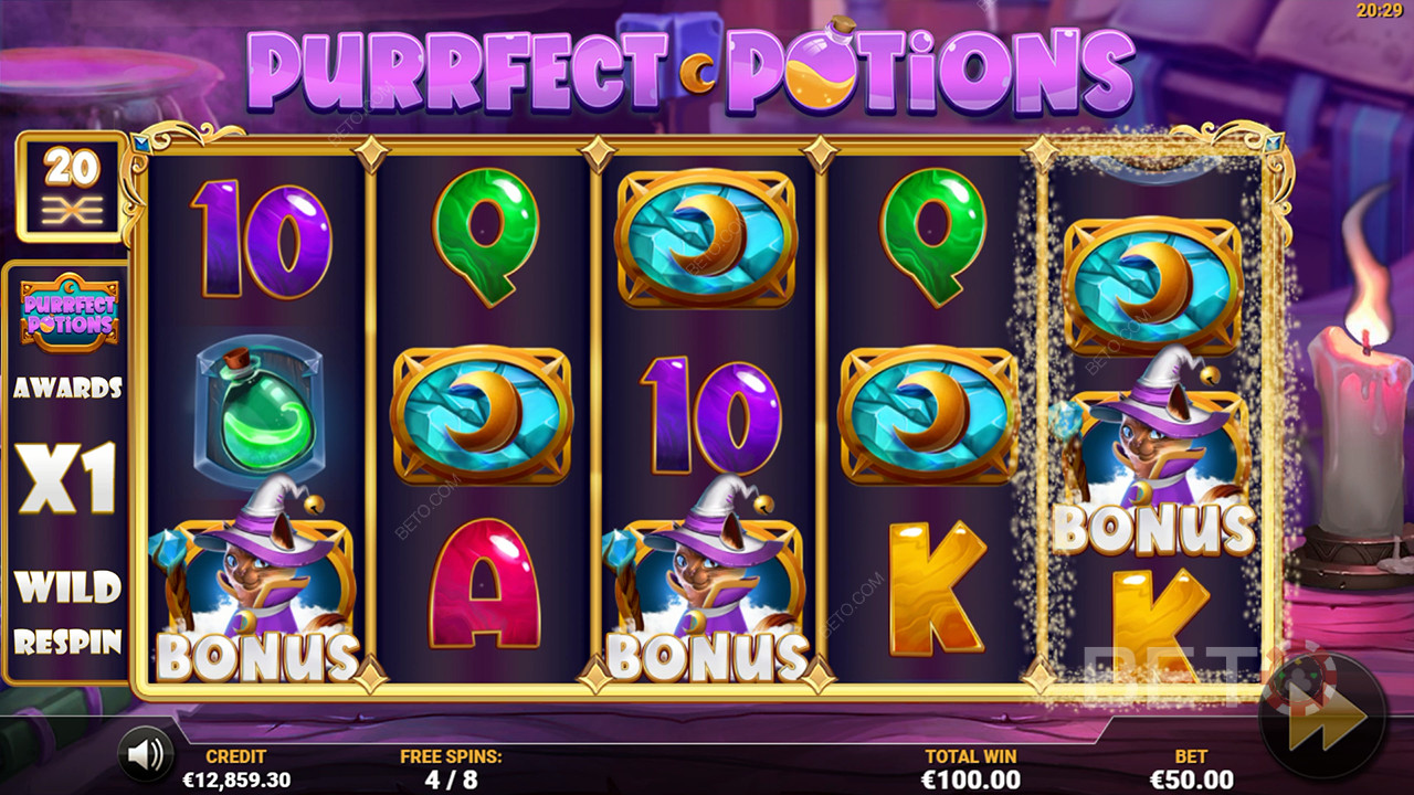 Purrfect Potions Überprüfung durch BETO Slots