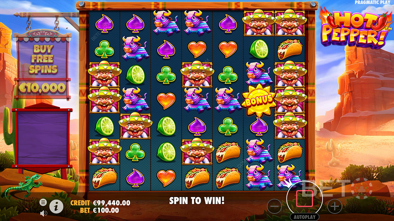 Genießen Sie beim Hot Pepper Online-Spielautomaten ein riesiges Layout mit Cluster-Auszahlungen