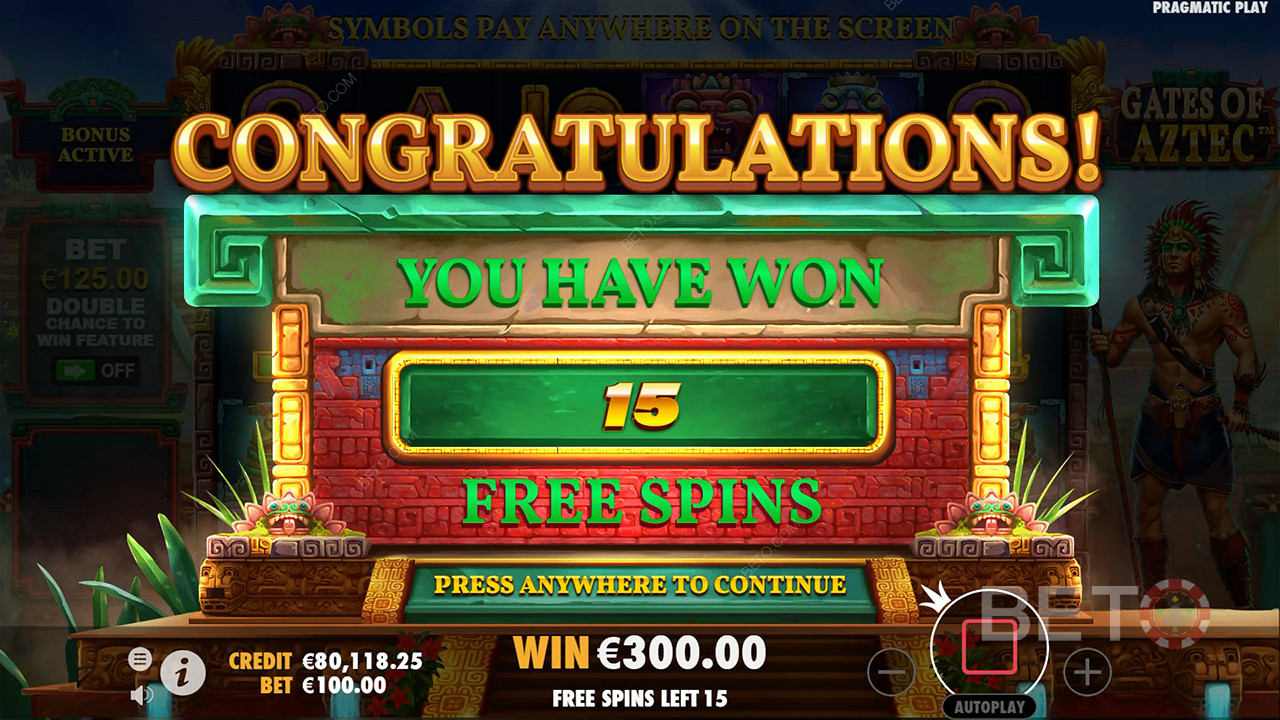Gewinnen Sie das 5.000-fache Ihres Einsatzes beim Gates of Aztec Slot Online!