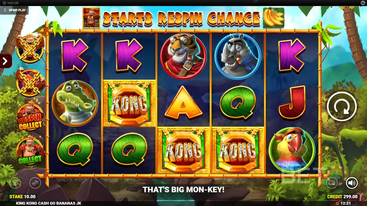 King Kong Cash Go Bananas Überprüfung durch BETO Slots