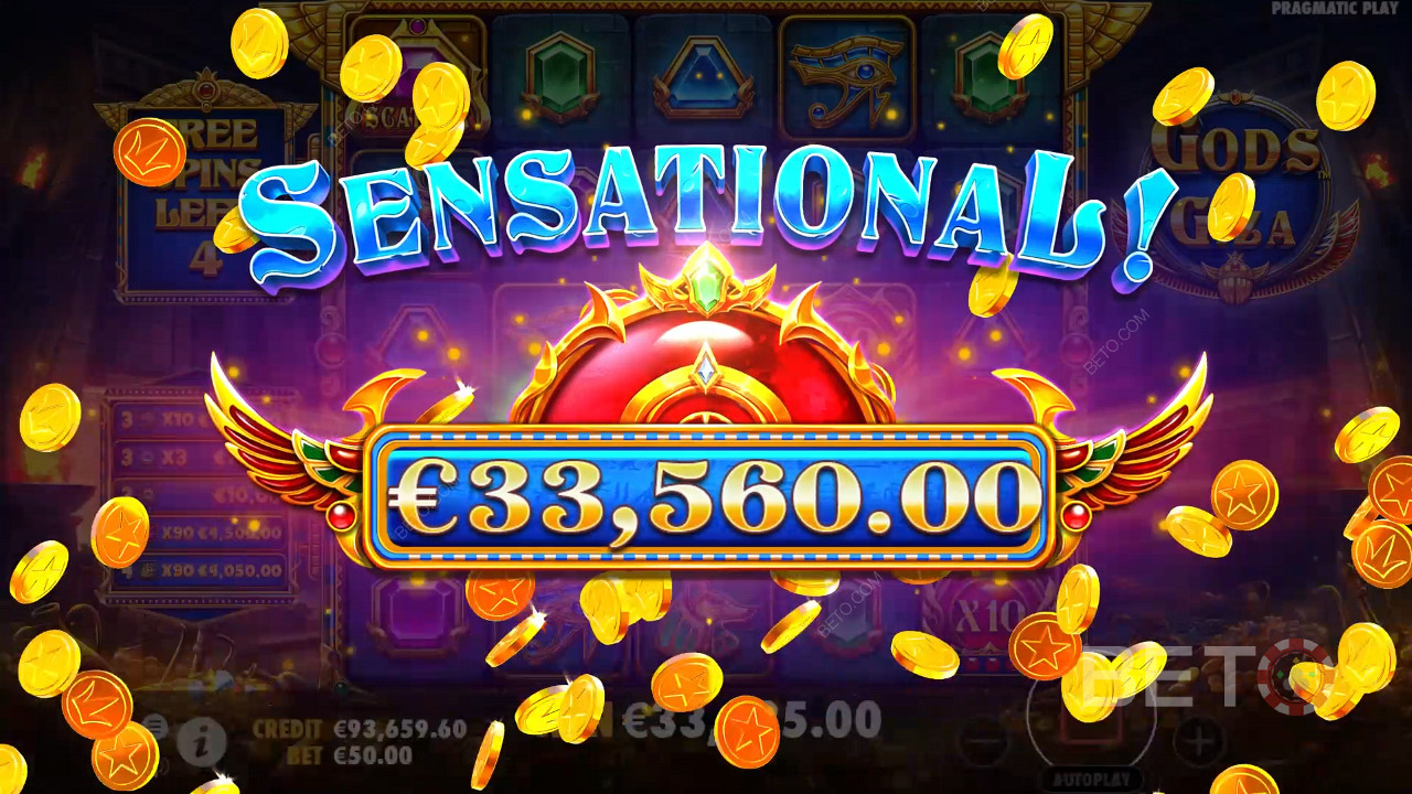 Gewinnen Sie das 5.000-fache Ihres Einsatzes in der Gods of Giza Slot Machine!