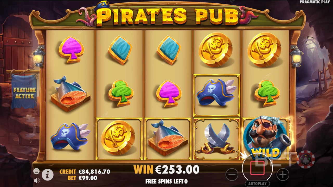 Bonusfunktionen im Pirates Pub erklärt von Pragmatic Play