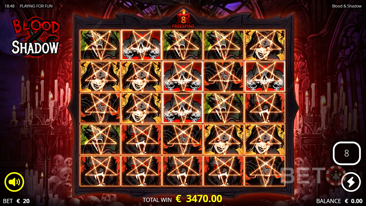 Blut und Schatten Überprüfung durch BETO Slots