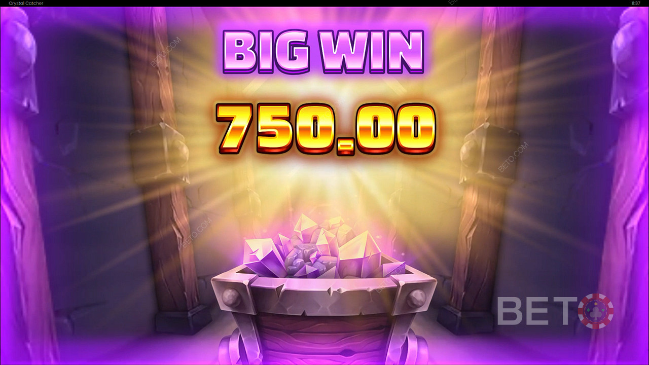 Gewinnen Sie das 5.000-fache Ihres Einsatzes beim Crystal Catcher Slot!