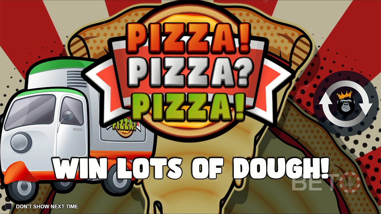 Jagen Sie einen Maximalgewinn von mehr als dem 7.000-fachen Ihres Einsatzes im Pizza! Pizza? Pizza! Slot