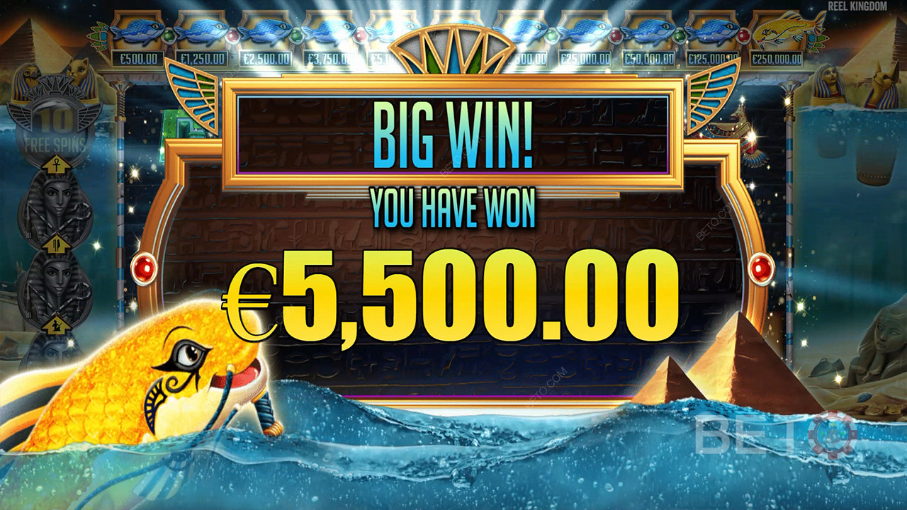 Gewinnen Sie das 10.000-fache Ihres Einsatzes beim Fish Eye Slot Online!