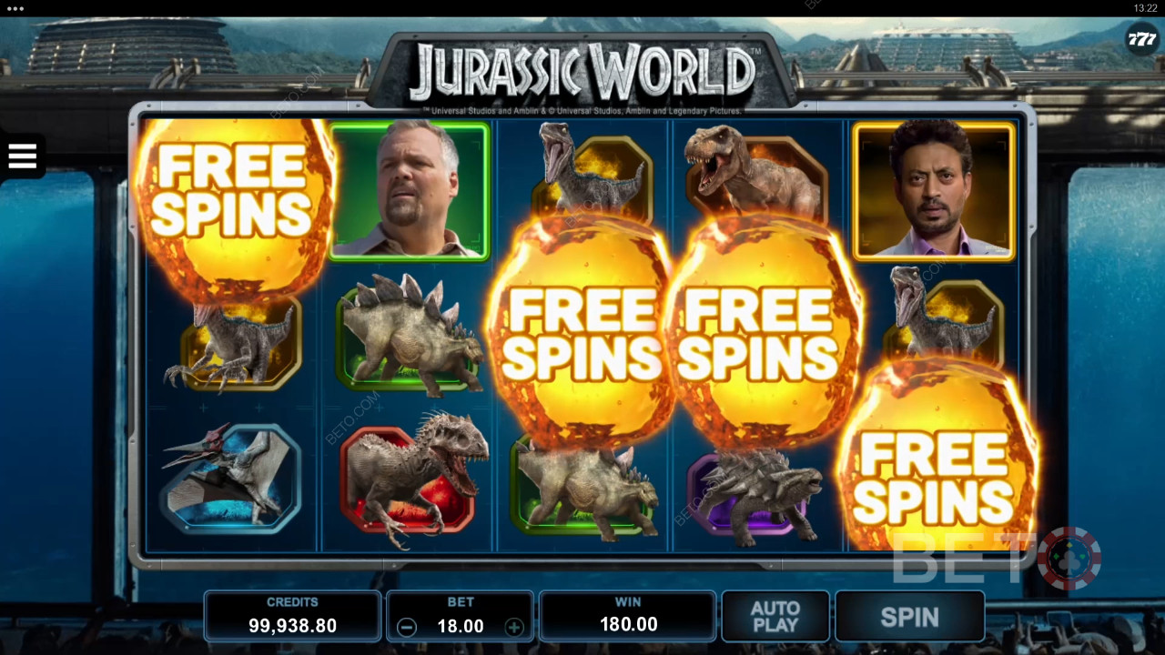 Jurassic World Überprüfung durch BETO Slots