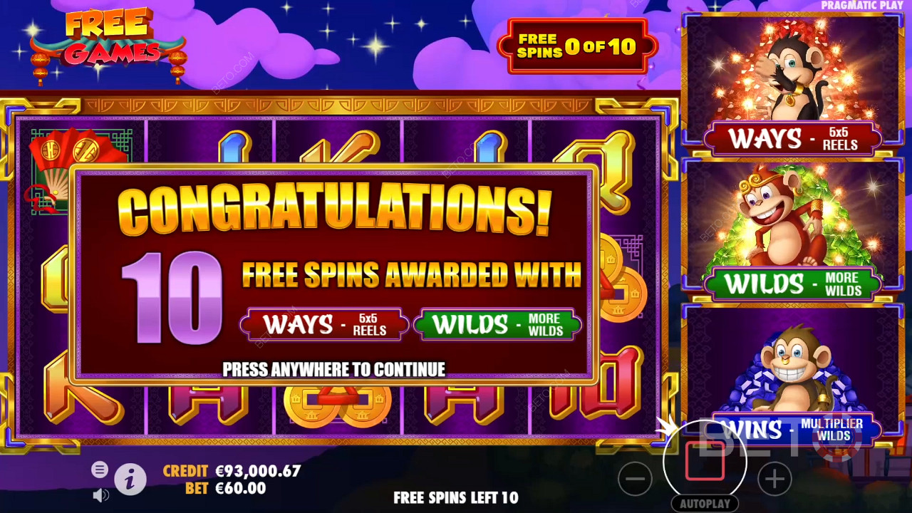 Bonus-Features erklärt in 3 Dancing Monkeys von Wild Streak Gaming