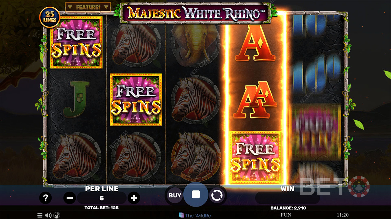Majestic White Rhino Überprüfung durch BETO Slots