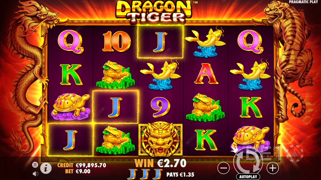 Genießen Sie 1.024 Gewinnmöglichkeiten am Spielautomaten Dragon Tiger