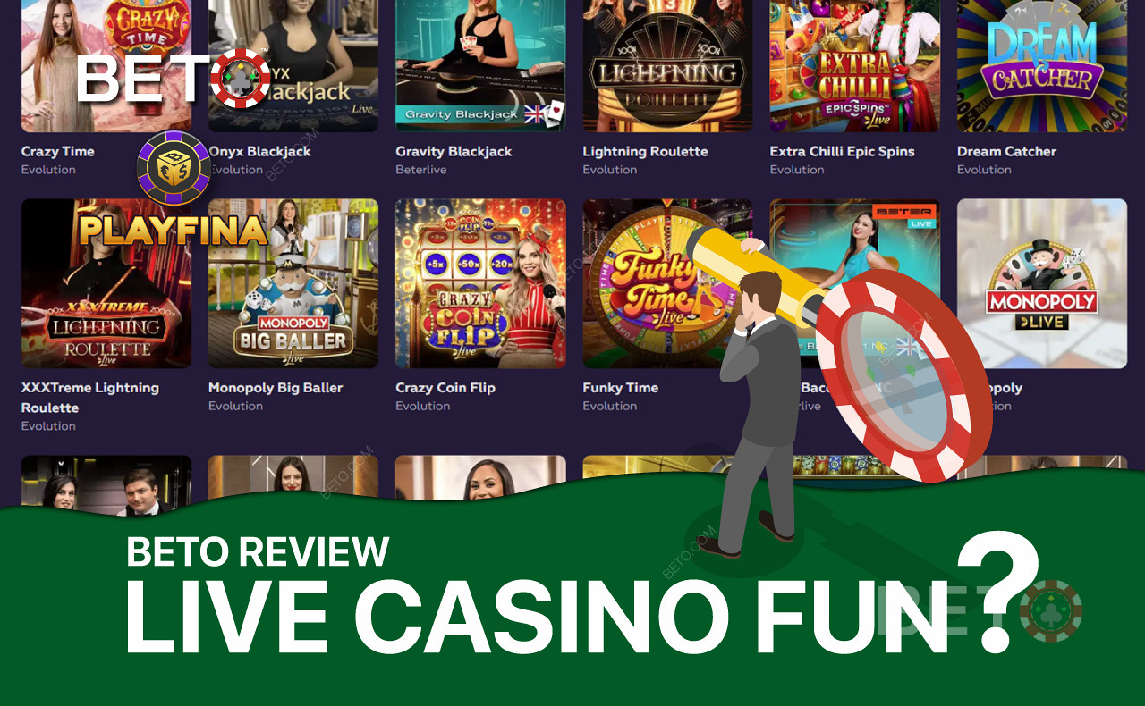 Playfina Live Casino bietet eine große Auswahl an beliebten Dealer-Spielen.