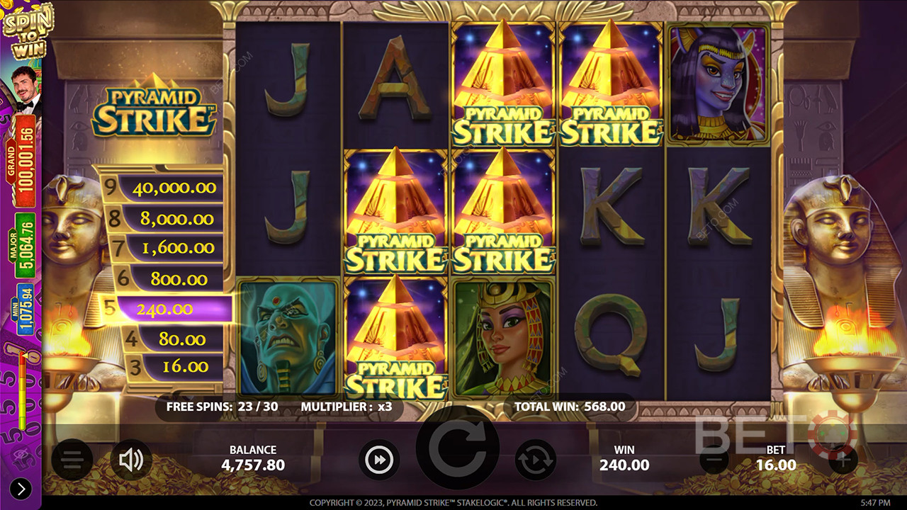 Pyramid Strike Überprüfung durch BETO Slots