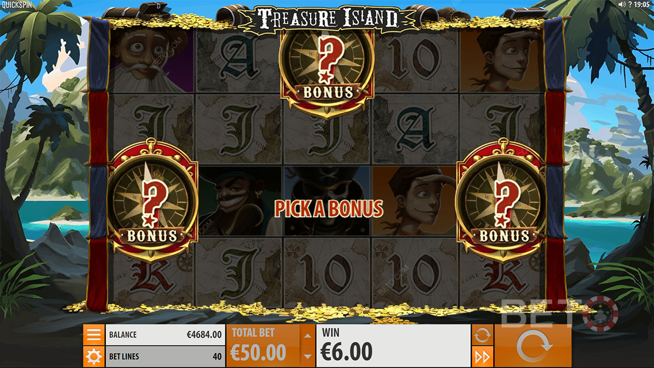 Treasure Island Bewertung durch BETO Slots