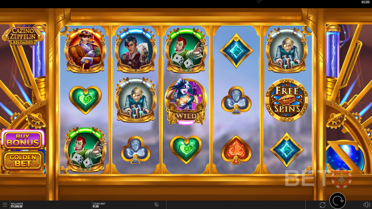 Cazino Zeppelin Reloaded Überprüfung durch BETO Slots