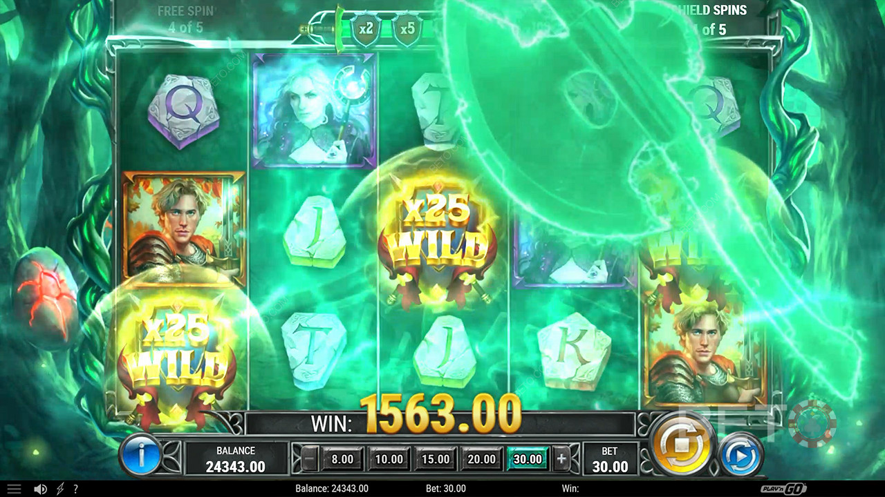 Gewinnen Sie das 40.000-fache Ihres Einsatzes beim Spielautomaten Return of The Green Knight!