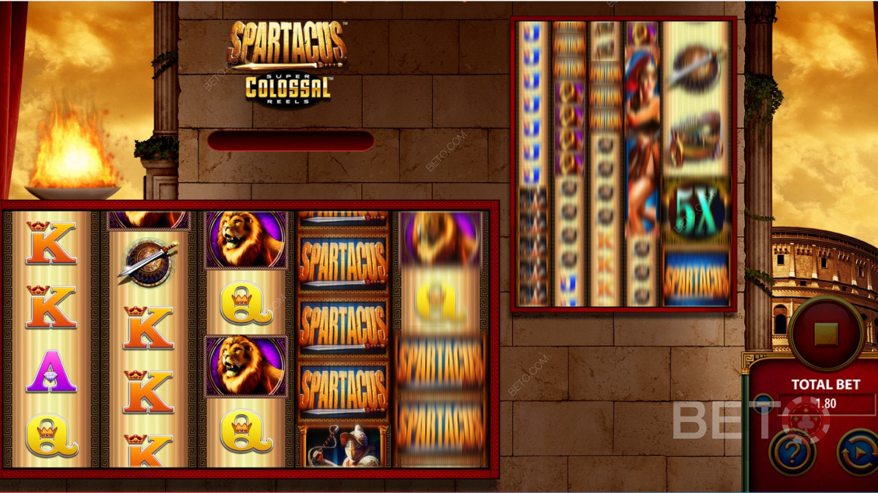 Spartacus Super Colossal Reels Online Spielautomat