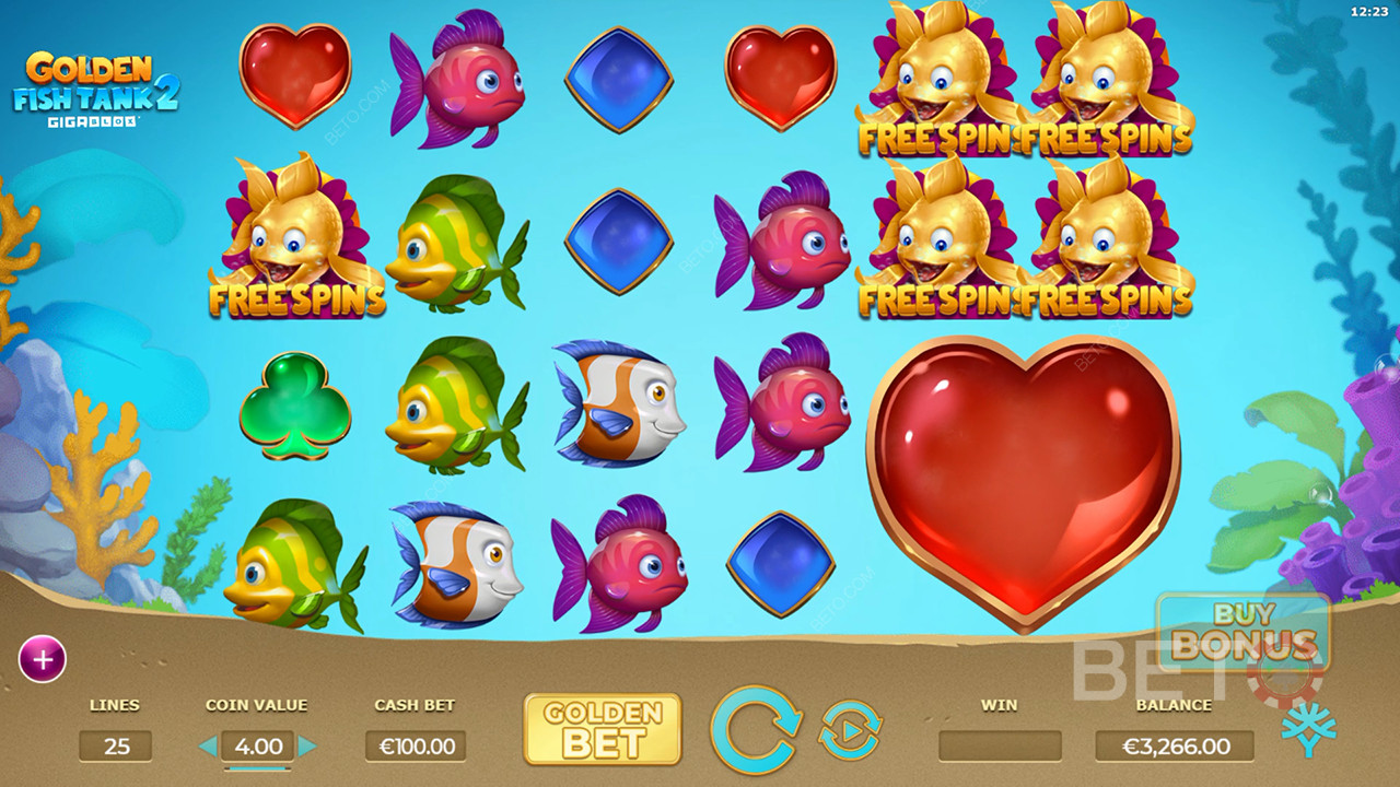 Golden Fish Tank 2 Gigablox Überprüfung durch BETO Slots