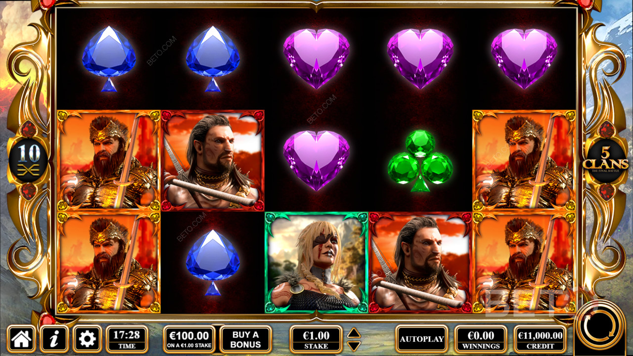 5 Clans Überprüfung durch BETO Slots