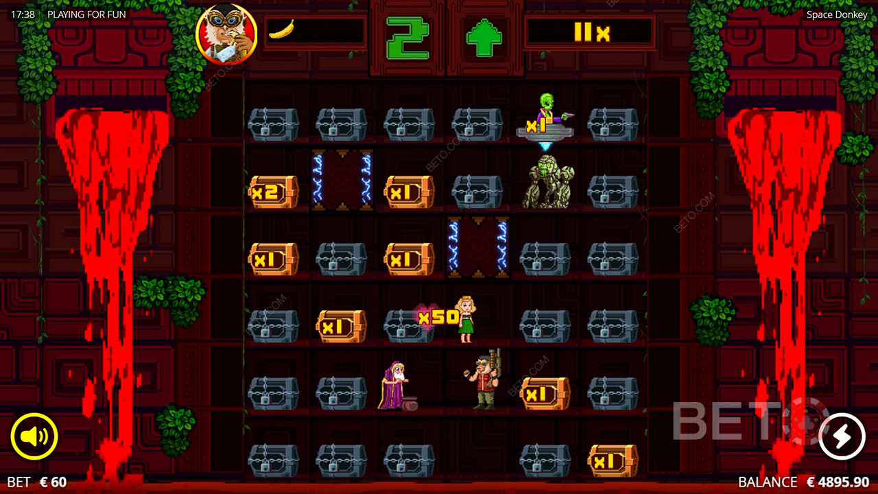Thema und Design: Pixel Art Weltraum Abenteuer