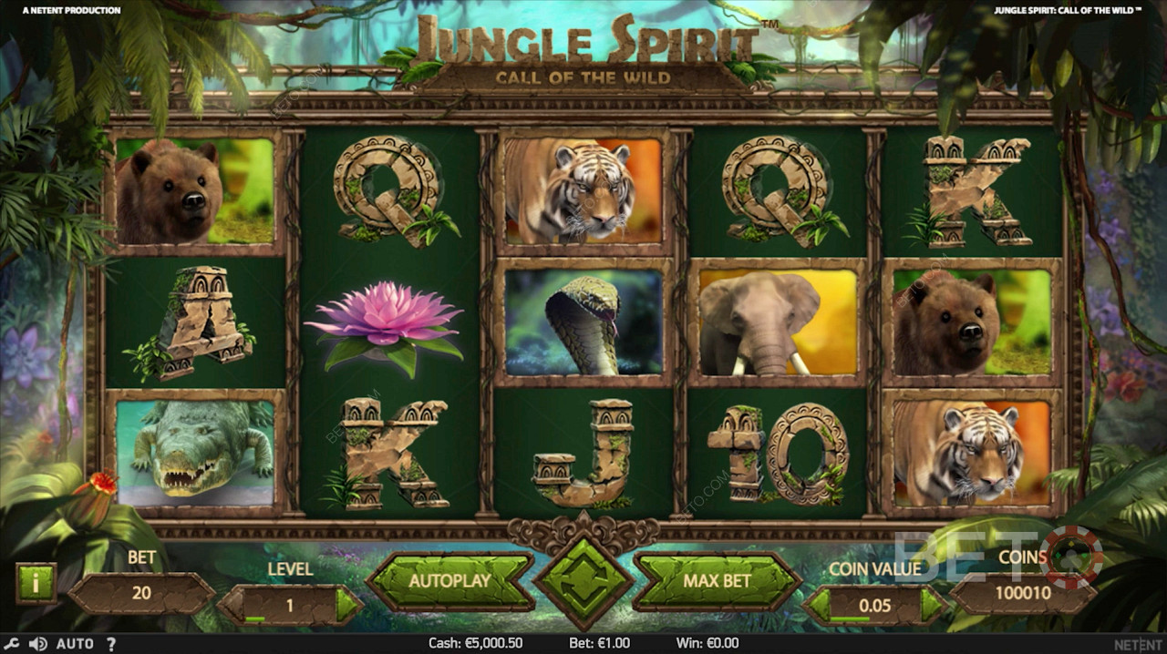 Dschungelgeist: Ruf der Wildnis Online Slot