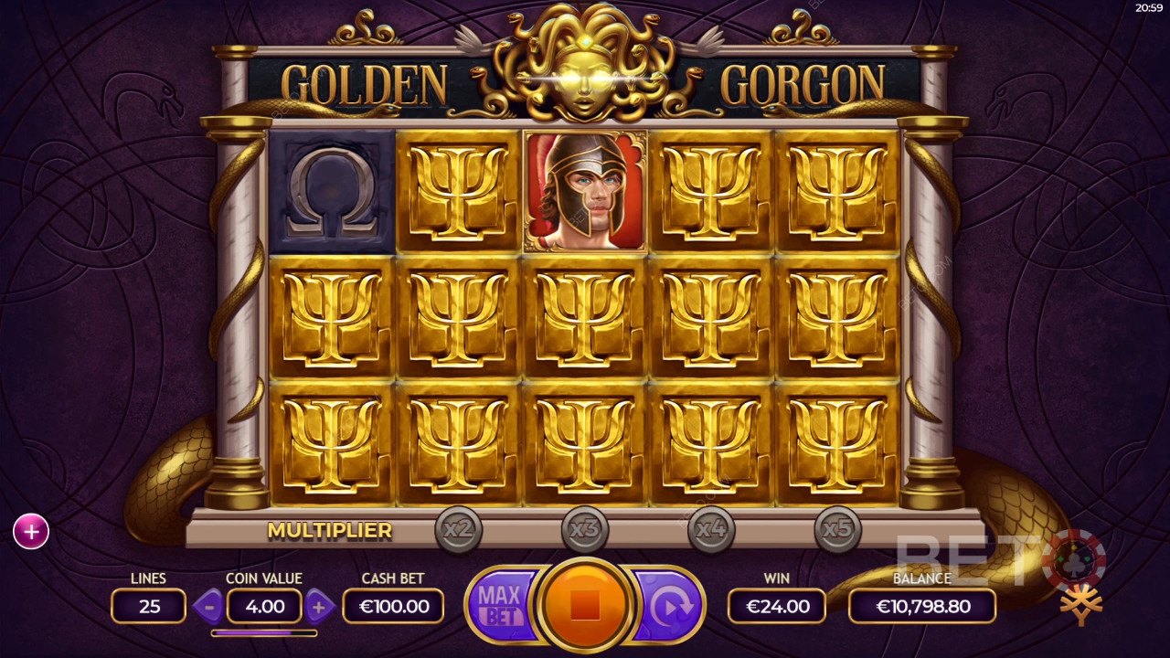 Golden Gorgon Überprüfung durch BETO Slots