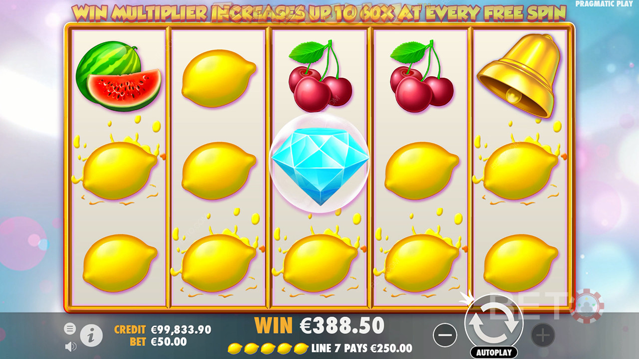 Die Bonusfunktionen werden in Extra Juicy erklärt von Pragmatic Play
