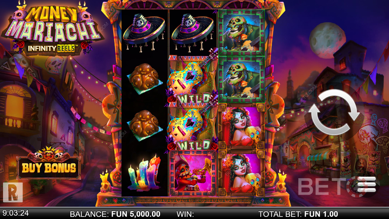 Geld Mariachi Infinity Reels Überprüfung durch BETO Slots