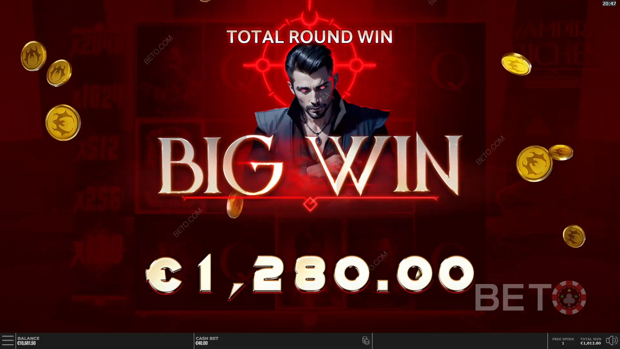 Gewinnen Sie das 25.000-fache Ihres Einsatzes im Vampire Riches DoubleMax Video Slot!