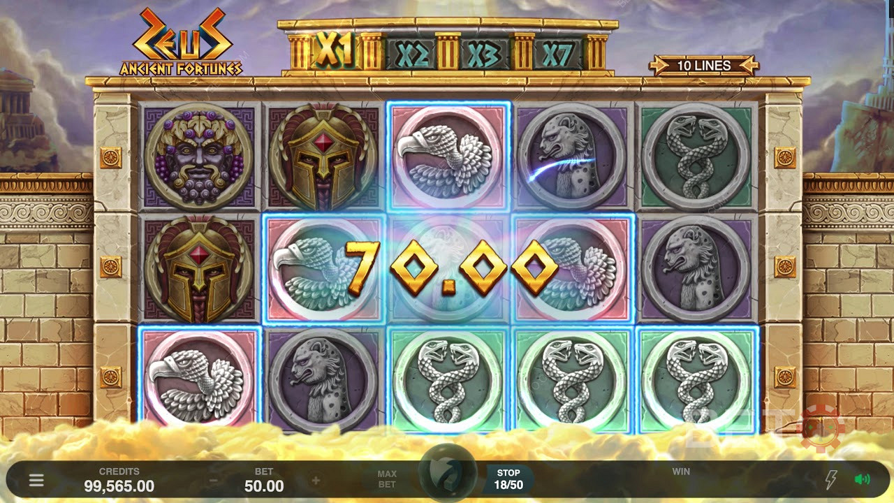 Hoher Gewinn am Spielautomaten Ancient Fortunes: Zeus
