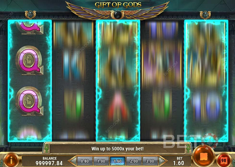 Drehen der Walzen am Spielautomaten Rise of Dead