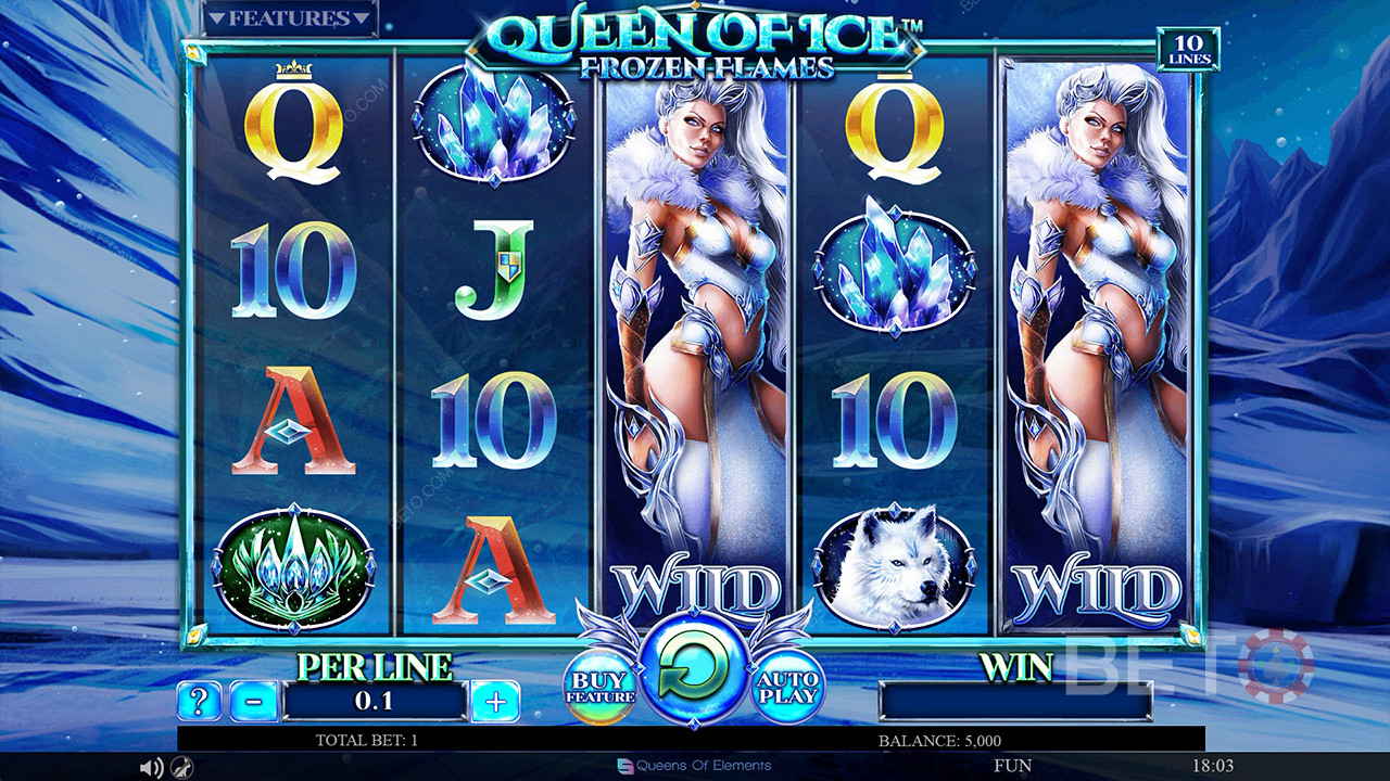 Queen of Ice Frozen Flames  Kostenlos Spielen