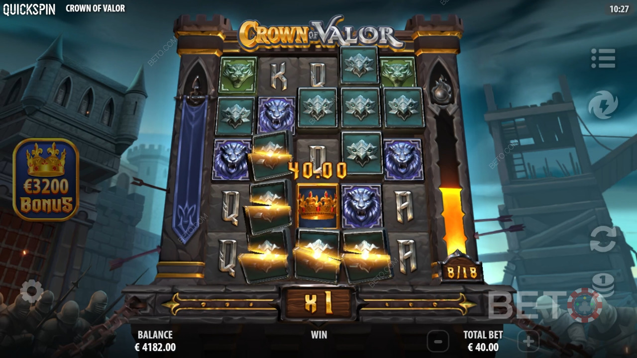 Crown of Valor: Ein Spielautomat Sollten Sie ihn drehen?