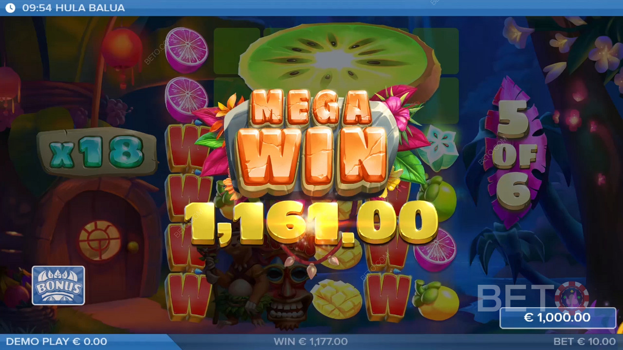 Gewinnen Sie das 25.000-fache Ihres Einsatzes beim Hula Balua Slot Online!