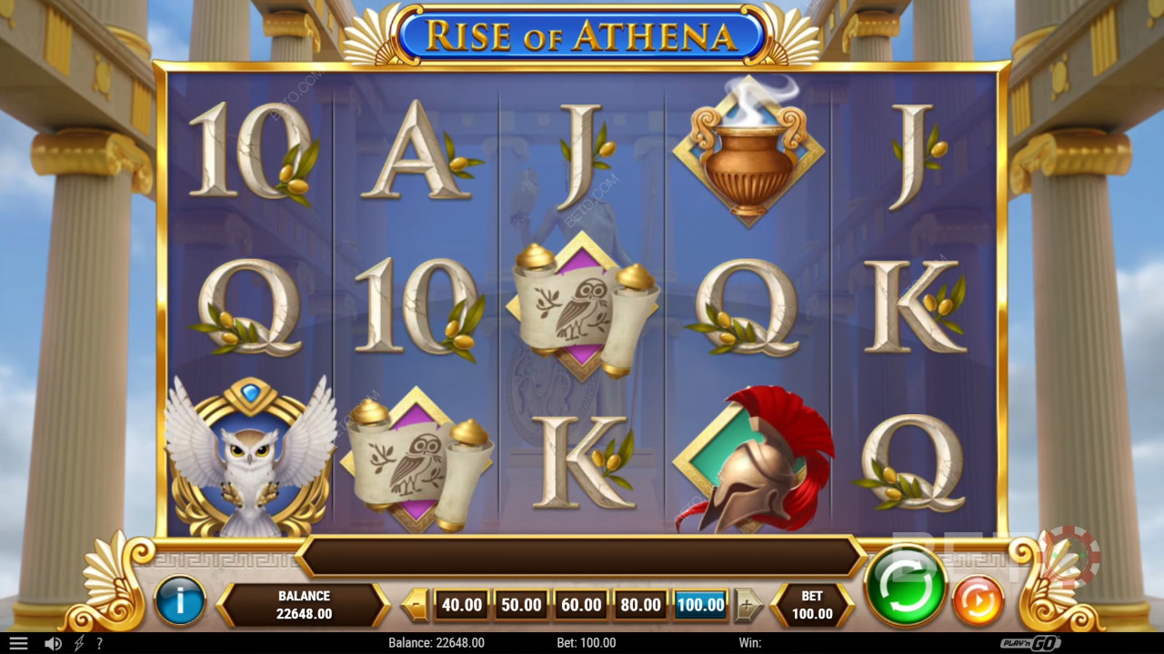 Rise of Athena Überprüfung durch BETO Slots
