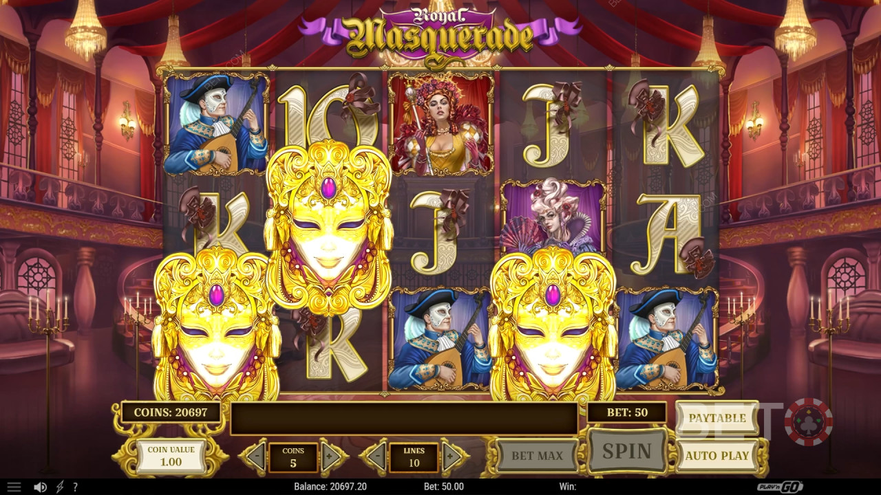 Rezension zu „Royal Masquerade“ von BETO Slots