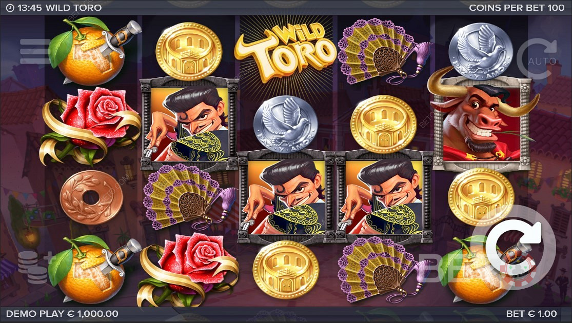 Attraktive Symbole im Wild Toro Online Slot