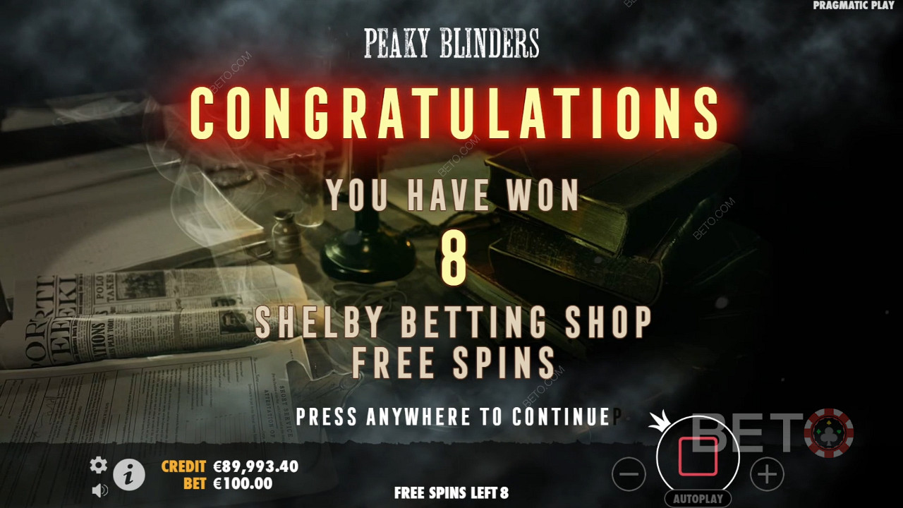 Erläuterung der Bonus-Features in „Peaky Blinders“ von Pragmatic Play