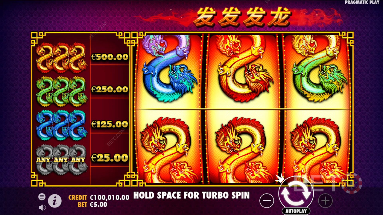 Gewinnen Sie das 100-fache Ihres Einsatzes im 888 Dragons Slot!