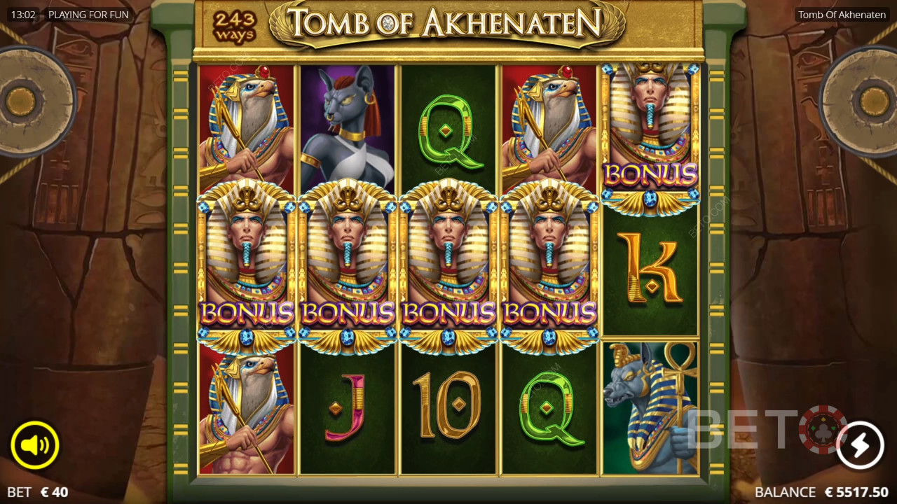 Grabmal des Echnaton Bewertung von BETO Slots