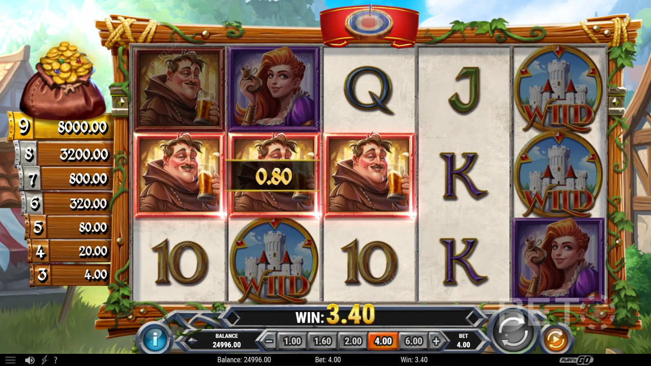 Gewinnen Sie das 6.500-fache Ihres Einsatzes im Sherwood Gold Slot!